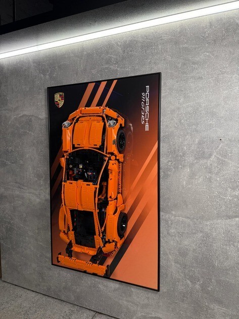 Lego Technic Porsche 911 GT3 RS 42056 WALL MOUNT MURO