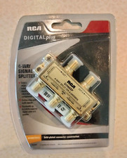 New RCA Digital Plus 4-Way Signal Splitter One Unit Original Packaging