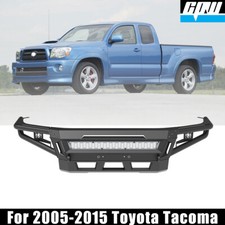 Bumper Fits 2005-2015 Toyota Tacoma New Steel Off-road Front Bumper Wled Lights