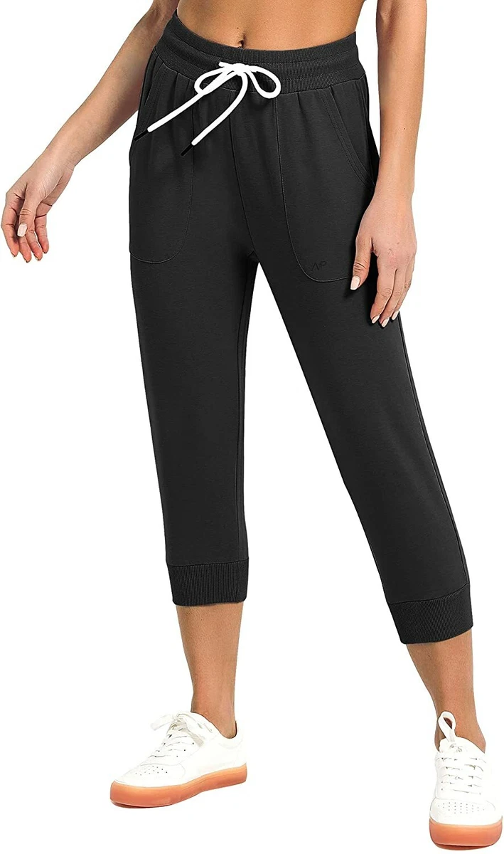 SPECIALMAGIC Women's Sweatpants Capri Pants Cropped Jogger Running Pants  Lounge