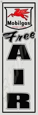Mobilgas Free Air Metal Sign 6" x 18" or 8 x 24