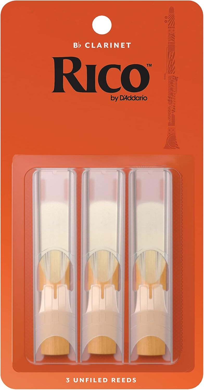 D'Addario Woodwinds - Rico Bb Clarinet Reeds - Reeds for Clarinet - Thinner Vamp