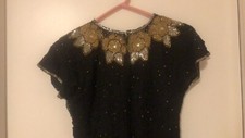beaded evening dress midi