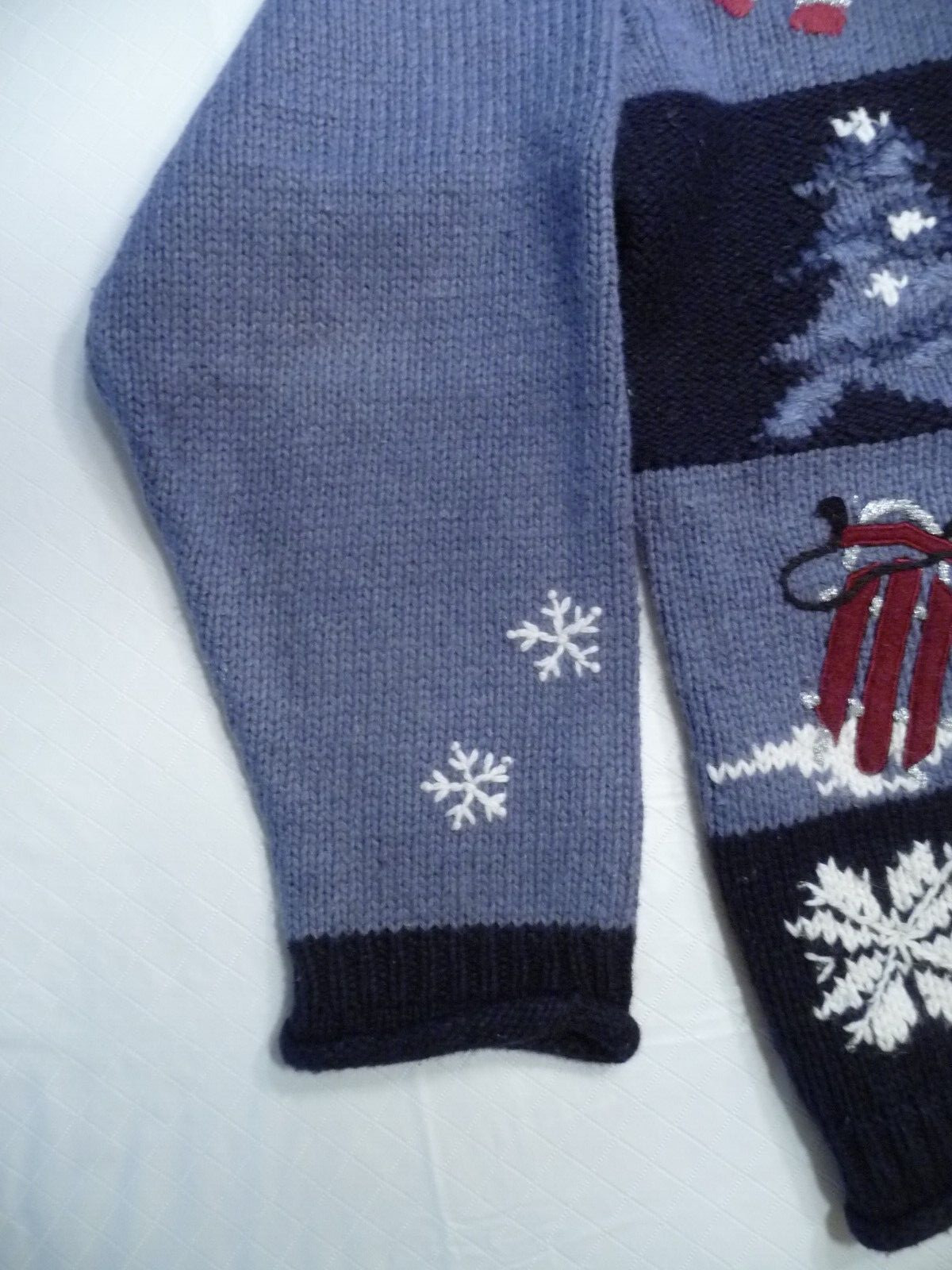 Croft & Barrow Patchwork Snowflake Sweater - image 4