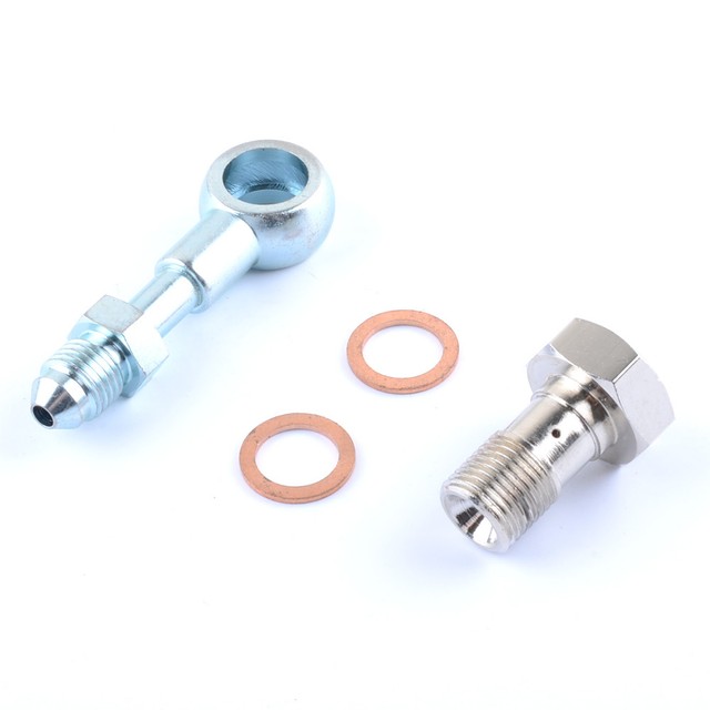 3AN Turbo Oil Feed Banjo Bolt Kit T25 T28 CA180 SR20DET 7/16"24 1.5mm