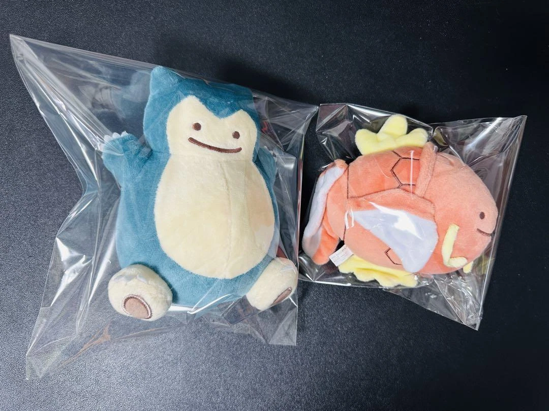 Pokemon Ditto transforms Plush Snorlax Magikarp Pokemon Center