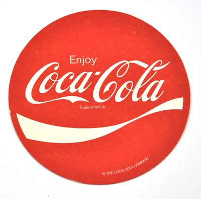 Enjoy Coca-Cola Coke Bierdeckel Untersetzer Coaster USA - Wave Logo