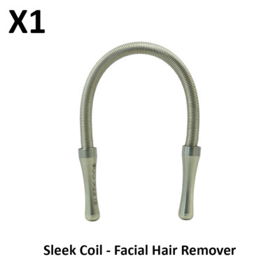 Facial Hair Remover Sleek Coil Safe Portable Stainless Steel Sensitive Skin