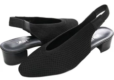 VANELI ABIRA SLINGBACK PUMPS Women's Size 10 W   BLACK KNITTED UPPER NEW!!