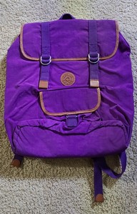 kipling purple backpack