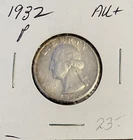 1932-P Washington Quarter - AU+