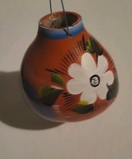 Handmade Painted Gourd Hanging Ornament Flowers Decor Folk Art