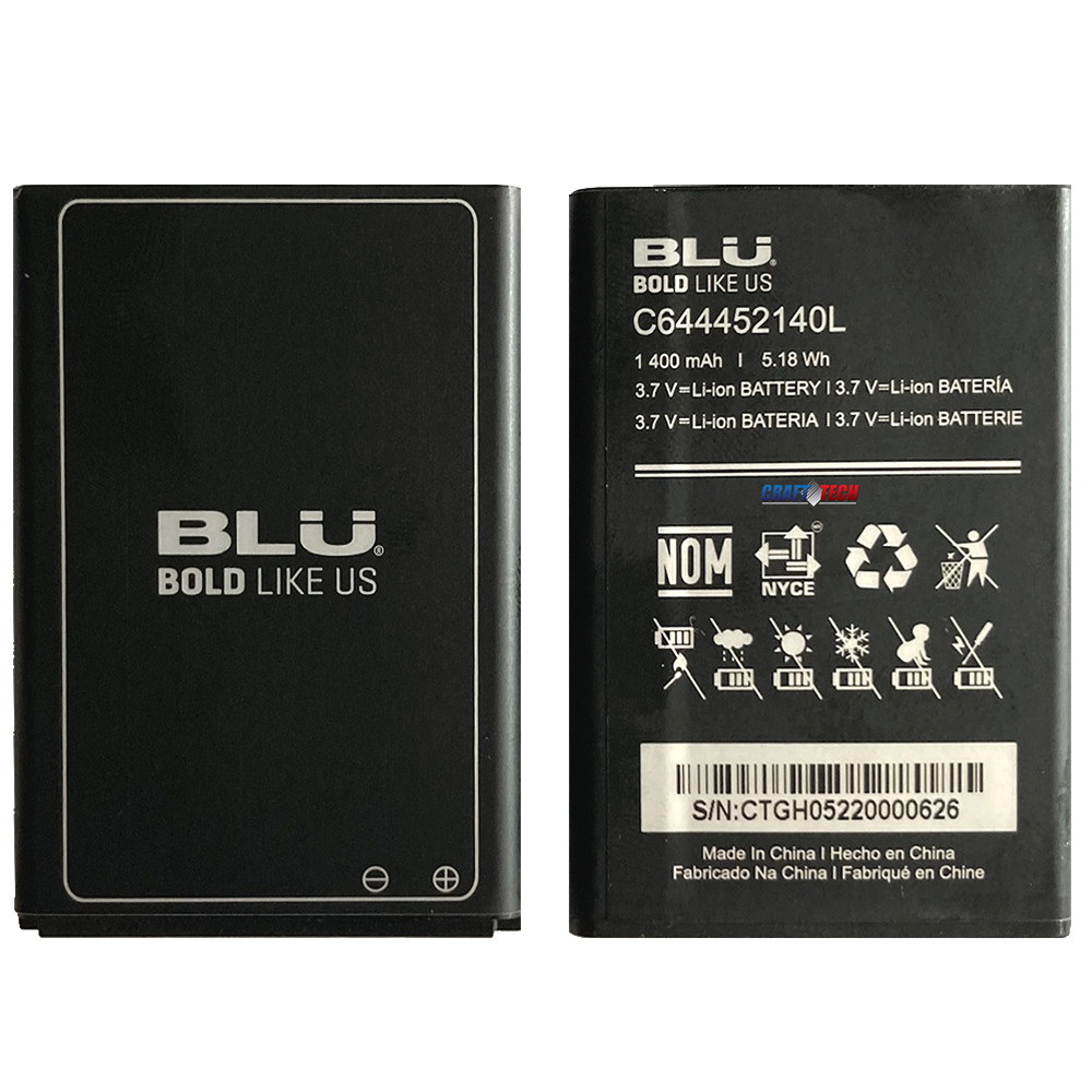 BLU OEM  Battery C644452140L 1400mAh 5.18Wh 3.7v For BLU JOY 2.4"  J012