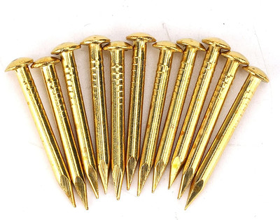 100 Stück Messingnägel mit rundem Kopf, 10 mm/15 mm/18 mm/22 mm Messingschild-Re