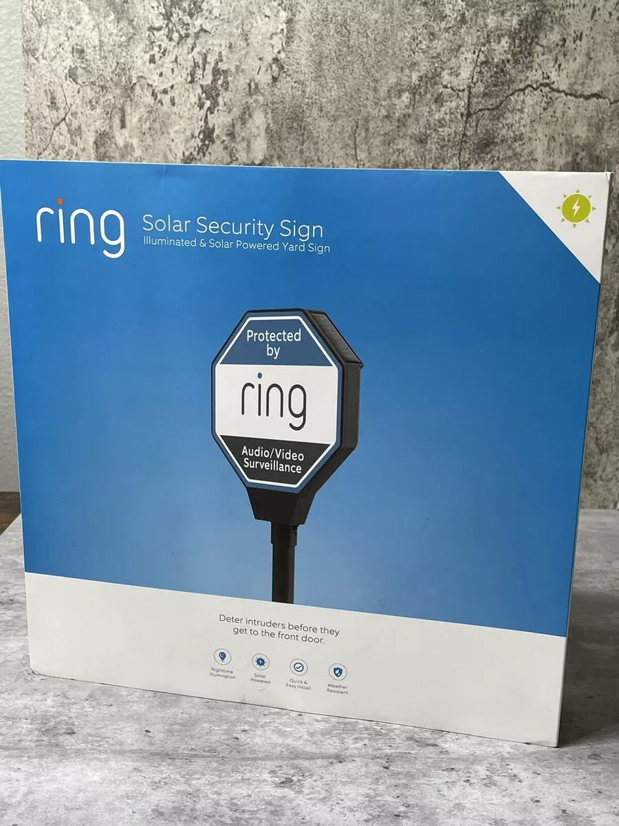 Ring solar hotsell security yard sign