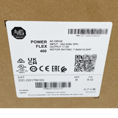  Allen-Bradley 22C-D017N103 Powerflex 400 7.5KW 10HP AC Drive 22CD017N103