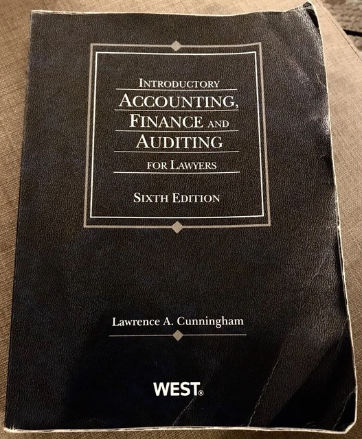 Coursebook Ser.: Cunningham's Introductory Accounting; Finance and