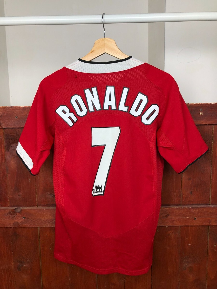 ウェア 00s nike ronaldo united 7 vintage soccer Nike Manchester United 2004/2005 home #7 RONALDO football soccer