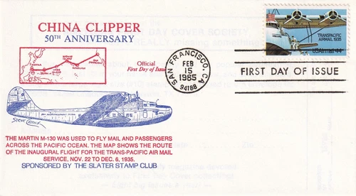 STAMP SCOTT C115 "Martin M-150 China Clipper" 44 CENT 1985 FDC - B