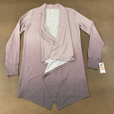 Ideology Women's Size Small Antique Rose Dip Dye Open Cardigan NWT