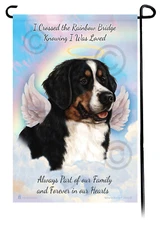 Bernese Mountain Dog Memorial Garden Flag