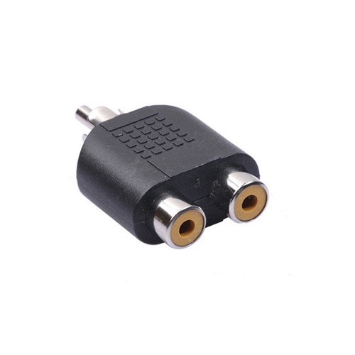 RCA 1 Macho Jack A 2 Hembra Separador Audio Doble Adaptador Convertidor eBay