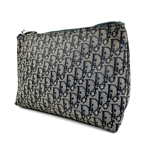 Sac pochette toile Christian Dior authentique noir moyen femme France 115749