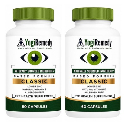 (2 pack) Natural Herbal Supplement Capsule | Eye Care Support Formula 60 Count