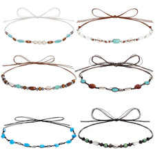 6Pcs Cowboy Hat Bands Ethnic Western Hat Bands for Cowboy Hats Classic Cowgirl T