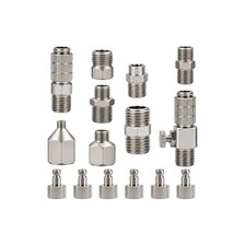 15 Pieces Airbrush Adapter Kit Fitting Connector Set Spray Gun Adapter Rustproof
