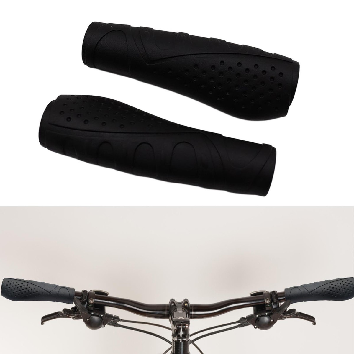 2Pcs Bicycle Handlebar Grips Dia Sleeve Replace Shock
