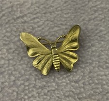 A Beautiful Goldtone Butterfly Brooch/Scatter Pin Designed By Miriam Haskell
