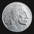 1/4 oz GSM Buffalo 999 Fine Silver BU Round #2