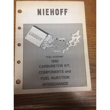 Vintage 1992 Niehoff Carburetor Kit & Components Interchange Catalog