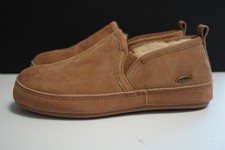 Acorn Shearling Suede/Leather Slippers-10 Mens-Romeo II Walnut-New In Box