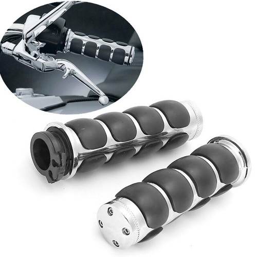 1" Handle Bar Hand Grips For Harley Touring Electra Glide Ultra Classic FLHTC US - Picture 3 of 10