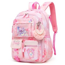 Lovely Girls Backpack School Bag for Students Kids Book Bag with 17in Pink