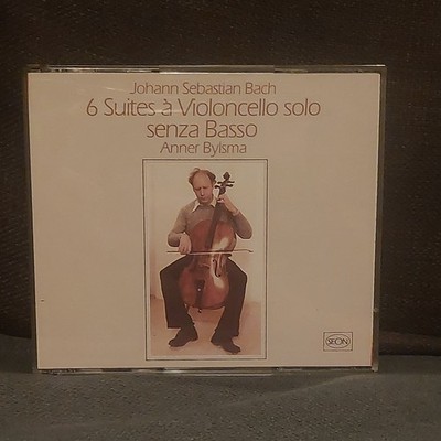 JS BACH The 6 Suites for Solo Cello ANNER BYLSMA Baroque Cello 2-CD (1979 Recs)