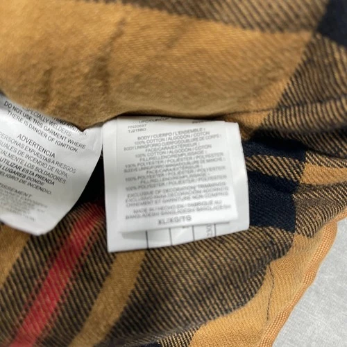 Dickies Mens XL Brown Canvas Flannel Lined Work Chore Jacket Coat image 8
