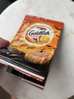 RARE Factory Error Goldfish Halloween Cheddar Snack Bag - Sealed, Mispackaged!