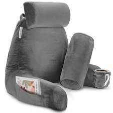 Clara Clark Reading Pillow with Shredded Memory Foam  Assorted Sizes , Colors 