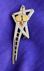 Award Pin. #1.  Shooting Star/ladder Design. Recognition. ~ 1”x2”. 