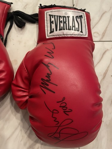 Irlandais Micky Ward Signé Rouge Everlast Boxe Gant COA