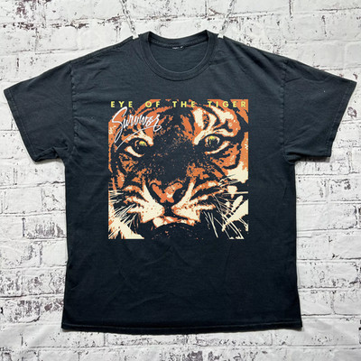 Survivor band Album Eye Of The Tiger T Shirt Size S-5XL