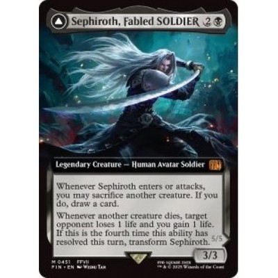 SEPHIROTH, FABLED SOLDIER (EXTENDED ART) Final Fantasy FIN Magic MTG MINT  CARD | eBay