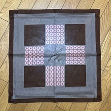 Louis Vuitton Bandana Scarf 53cm Cotton Brown Monogram New with Box