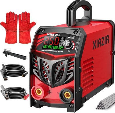 250A Elektroden schweißgerät 220V ARC Stick Welder mit LED-Display, tragbarer