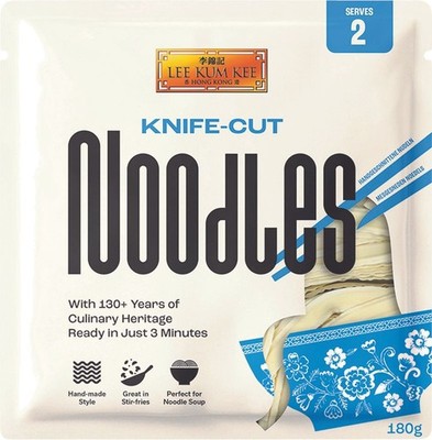 LEE KUM KEE Nudeln Knife-Cut Art 180g | Nudeln für Nudeln-Suppen und Stir Fry 