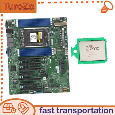H12SSL-i Supermicro Motherboard AMD EPYC 7542 CPU 32 Cores 2,9 GHz~3,4 GHz New