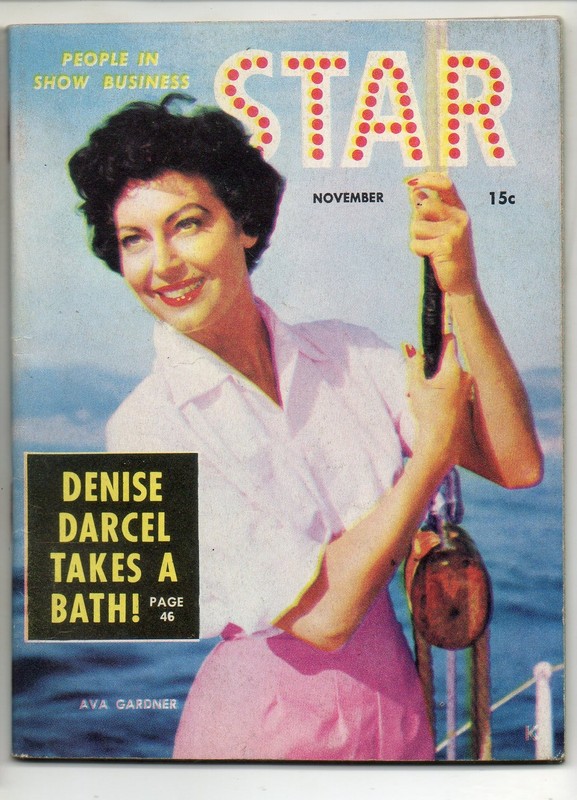 STAR  MAGAZINE NOVEMBER 1954.  ELIZABETH MONTGOMERY, LEE SHARON, TERRY MOORE